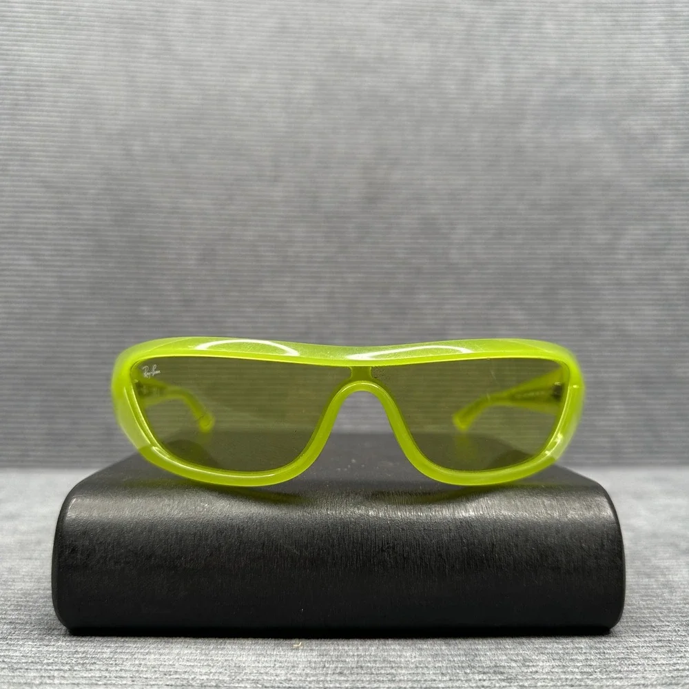 Ray-Ban Xan Sunglasses Lime Green Bio-Based Shield Wrap RB4431 6763/2 120 1N